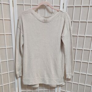 Old Navy Women's Cream Pullover Crew Neck Sweater